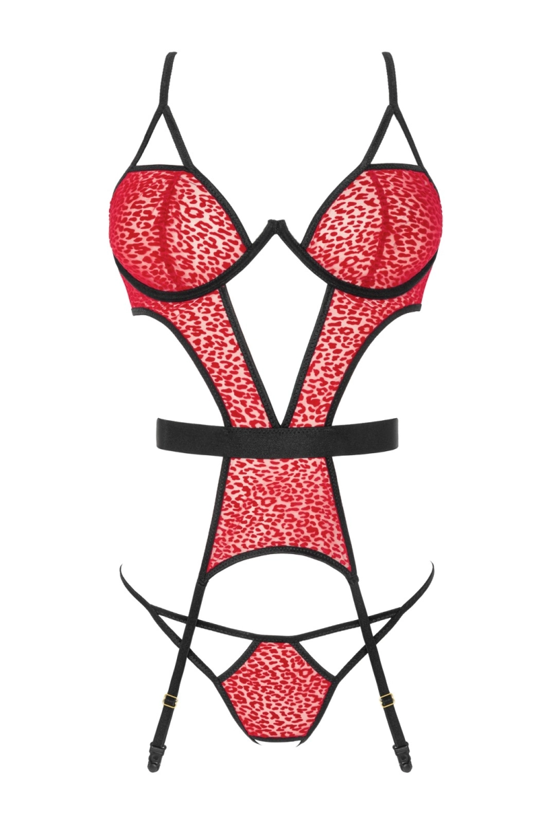 PORIGELIA CORSET red/black