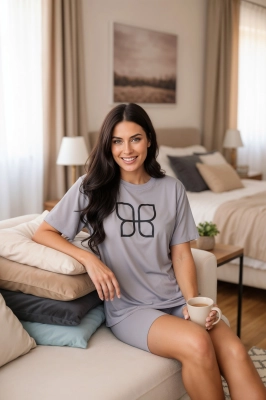 LUXEFLY SLEEPWEAR grey