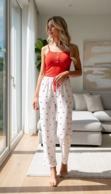 ETOILENNE SLEEPWEAR red