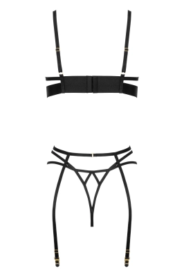 Komplet bielizny - Lacina 3 pcs set black