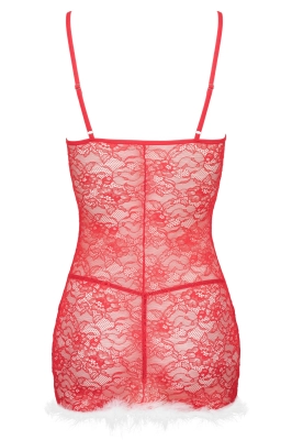 Kristinella babydoll & thong red-white