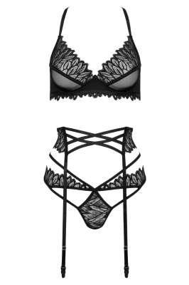 Komplet bielizny - THP102 3pcs set black