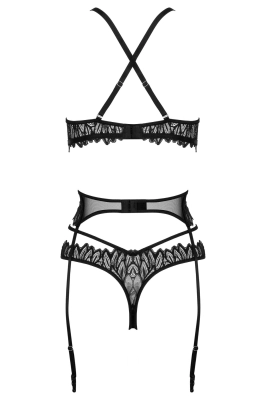 Komplet bielizny - THP102 3pcs set black