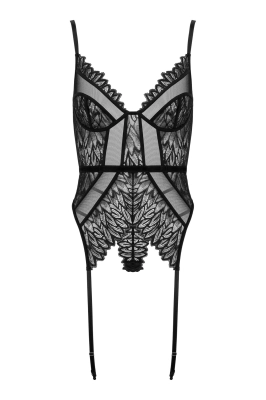 Gorset - CO102 corset & thong black