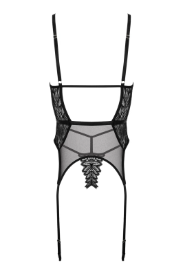 Gorset - CO102 corset & thong black