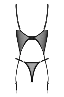 Gorset - CO103 corset & thong black