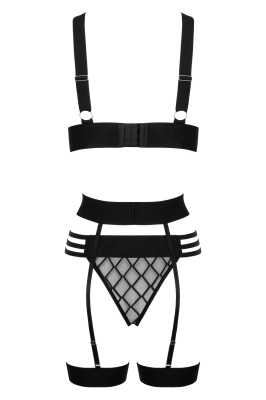 Komplet bielizny - THP105 3pcs set black