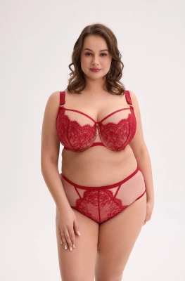 Figi Gaia GFP 1273 Aina S-4XL Czerwony-mokka