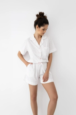 Piżama Sensis Leslie kr/r S-XL rozpinana