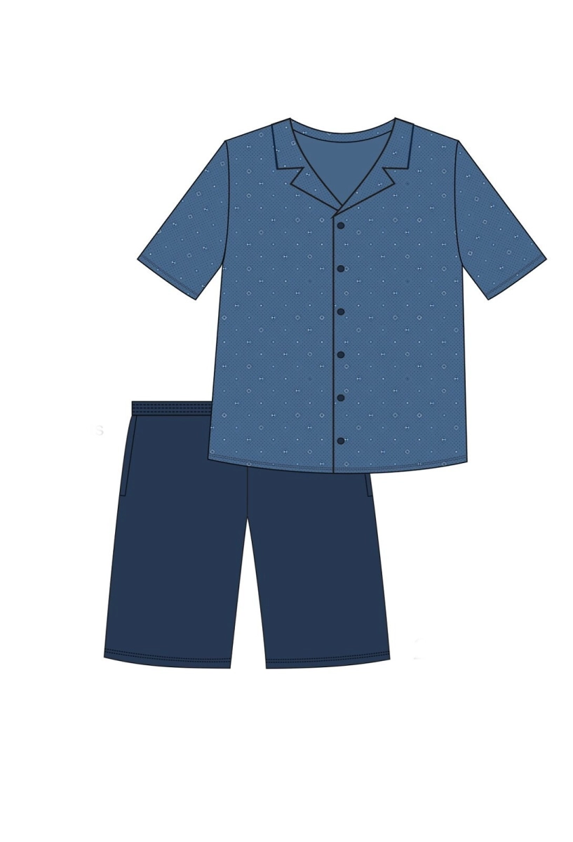 Piżama Cornette 2000/01 kr/r 3XL-5XL rozpinana