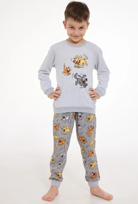 Piżama Cornette Kids Boy 593/190 Fun dł/r 98-128