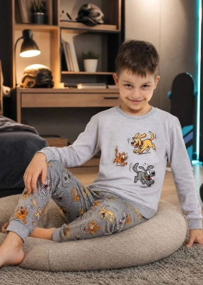 Piżama Cornette Young Boy 966/190 Fun dł/r 134-164