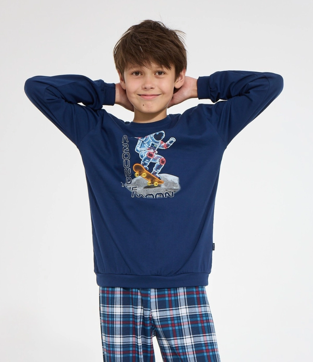 Piżama Cornette Young Boy 966/191 Astronaut dł/r 134-164