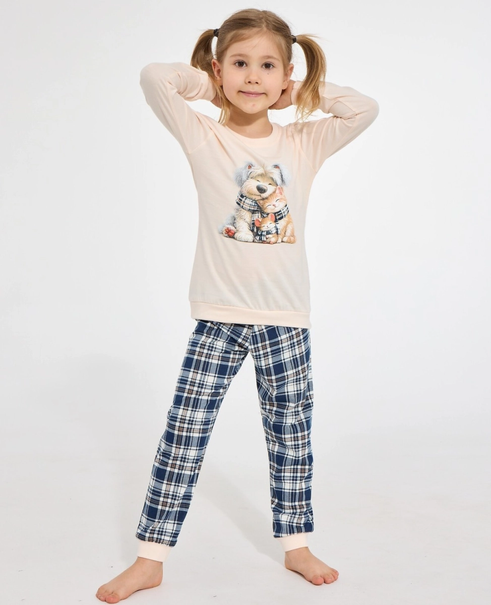 Piżama Cornette Kids Girl 594/203 Home Friends dł/r 86-128