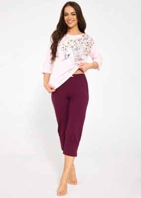Piżama Cornette 1105/497 Floris 2 3/4 S-2XL