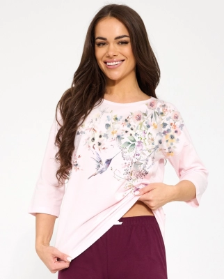Piżama Cornette 1105/497 Floris 2 3/4 S-2XL