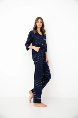Piżama Sensis Parker 3/4 S-XL rozpinana