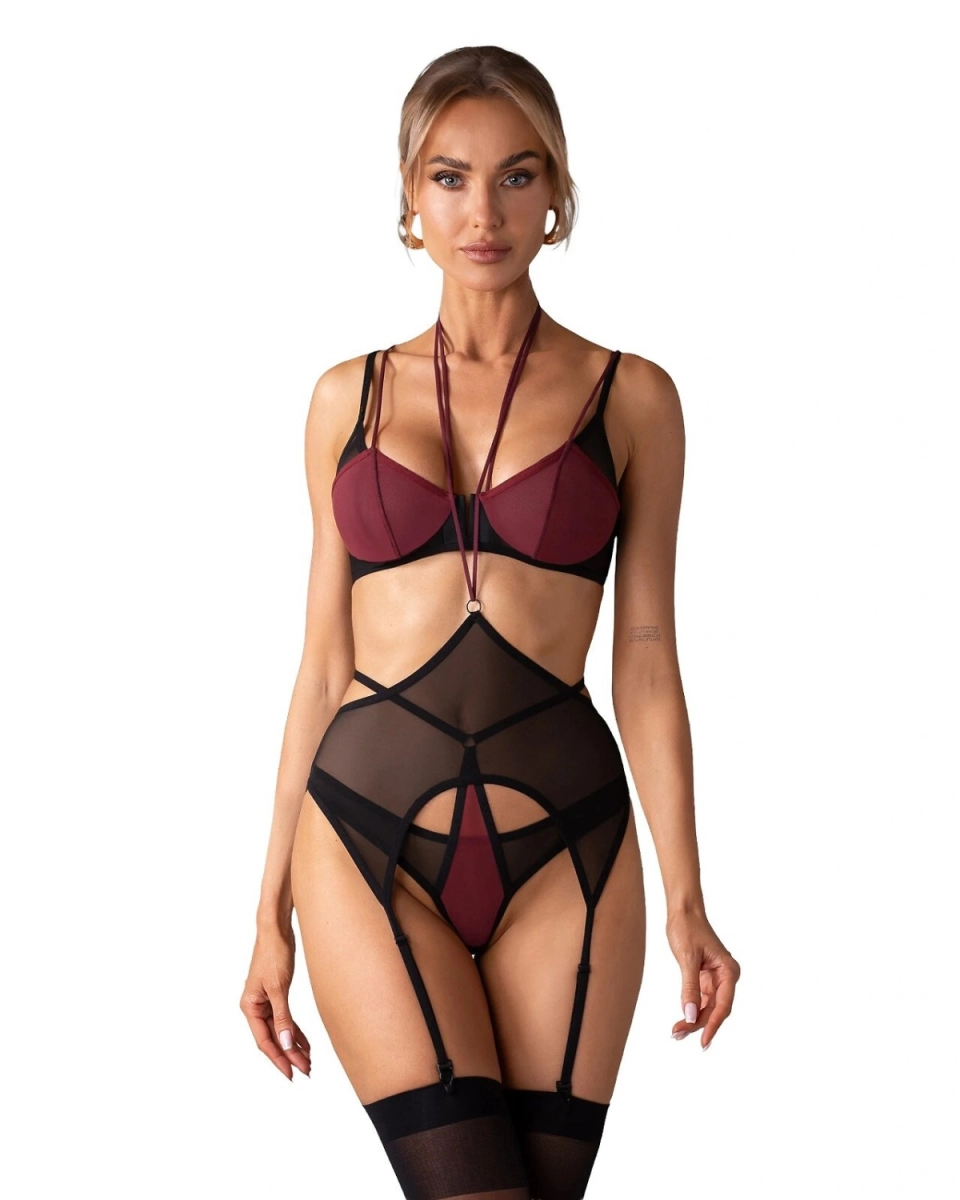 Komplet Obsessive Parisel 3-PCS SET S-XL 