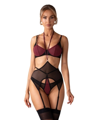 Komplet Obsessive Parisel 3-PCS SET S-XL