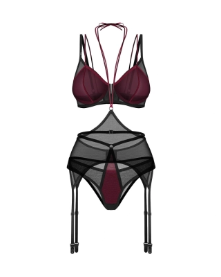 Komplet Obsessive Parisel 3-PCS SET S-XL