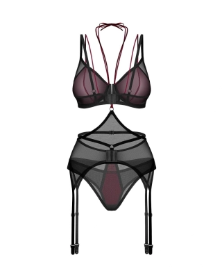 Komplet Obsessive Parisel 3-PCS SET S-XL
