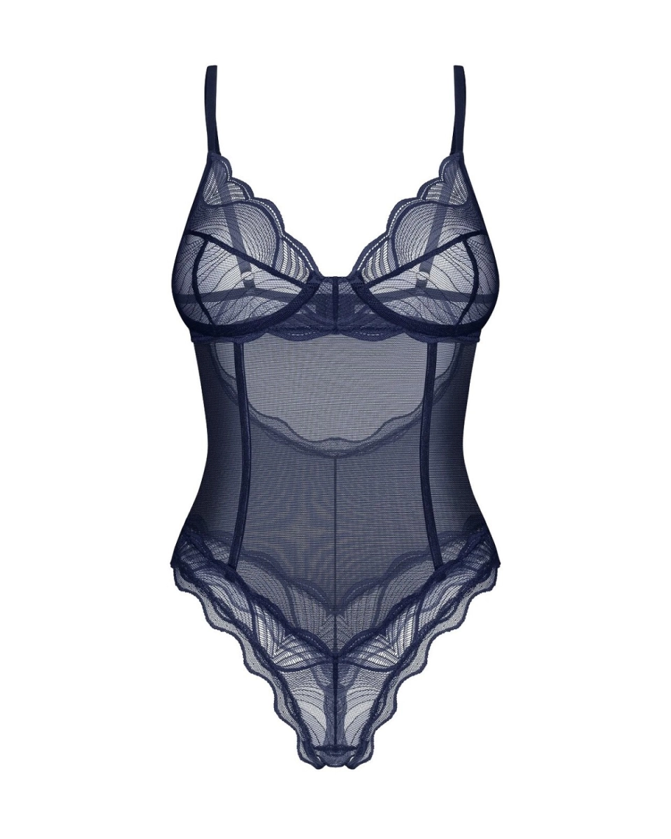 Body Obsessive Nightly Blue Crotchless Teedy XS-2XL 