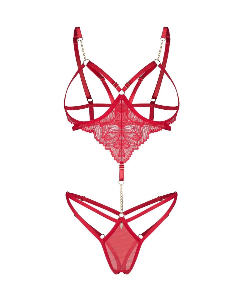 Body Obsessive Matildea Cupless & Crotchless Teddy S-XL 