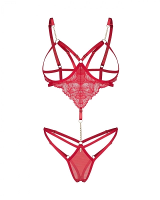 Body Obsessive Matildea Cupless & Crotchless Teddy S-XL