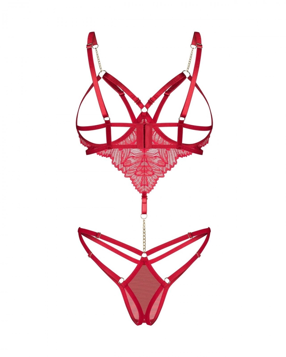 Body Obsessive Matildea Cupless & Crotchless Teddy S-XL 