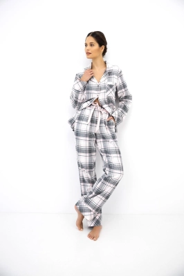 Piżama Sensis Ashlyn dł/r XS-2XL rozpinana
