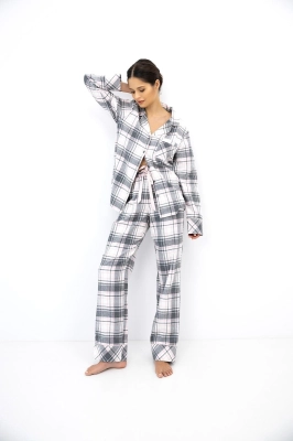 Piżama Sensis Ashlyn dł/r XS-2XL rozpinana
