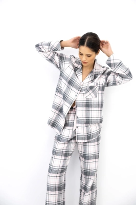 Piżama Sensis Ashlyn dł/r XS-2XL rozpinana
