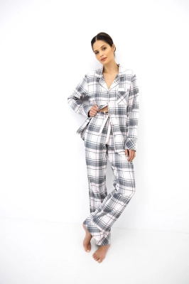 Piżama Sensis Ashlyn dł/r XS-2XL rozpinana