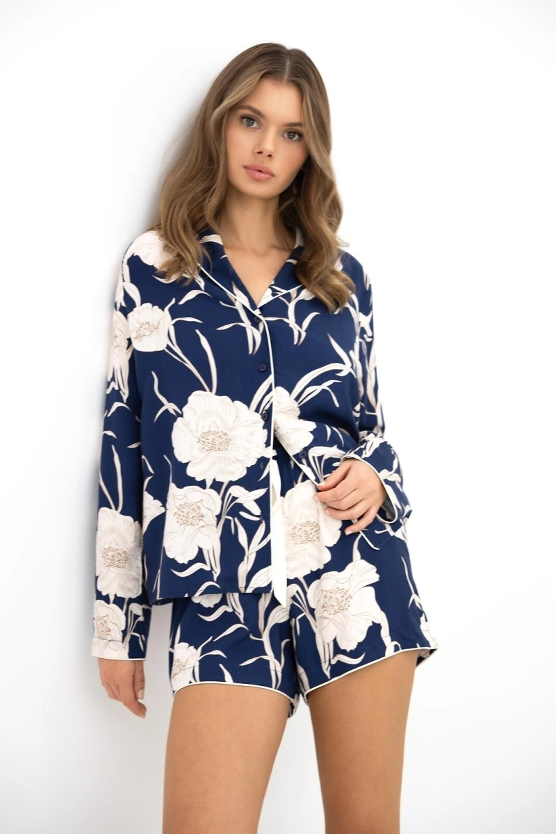 Piżama Sensis Linnea dł/r XS-2XL rozpinana