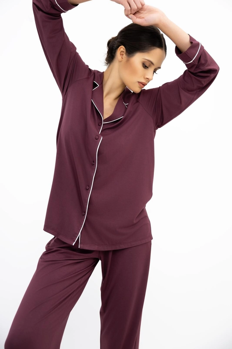 Piżama Sensis Samira dł/r XS-2XL rozpinana