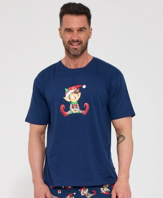 Piżama Cornette 326/324 Elf kr/r Christmas S-2XL