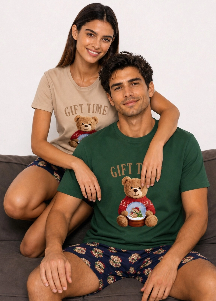Piżama Cornette 1112/517 Gift Time 2 kr/r Christmas S-2XL
