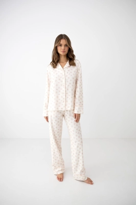 Piżama Sensis Marielle dł/r XS-2XL rozpinana