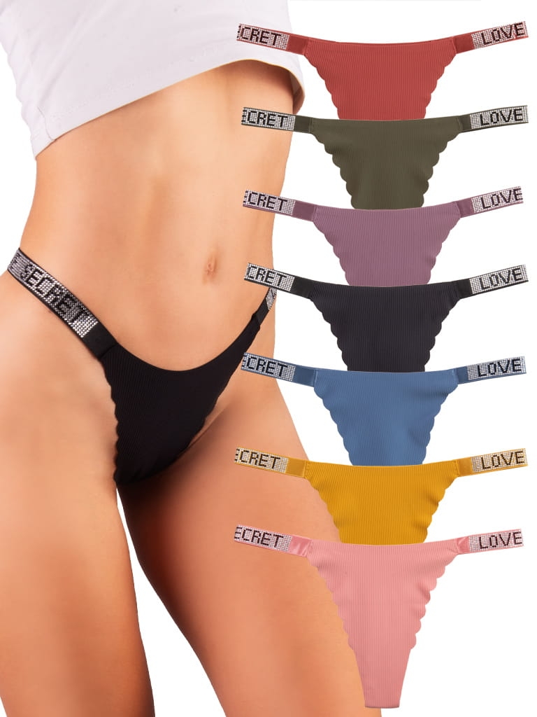 Stringi  z ozdobnymi cyrkoniami  7 sztuk