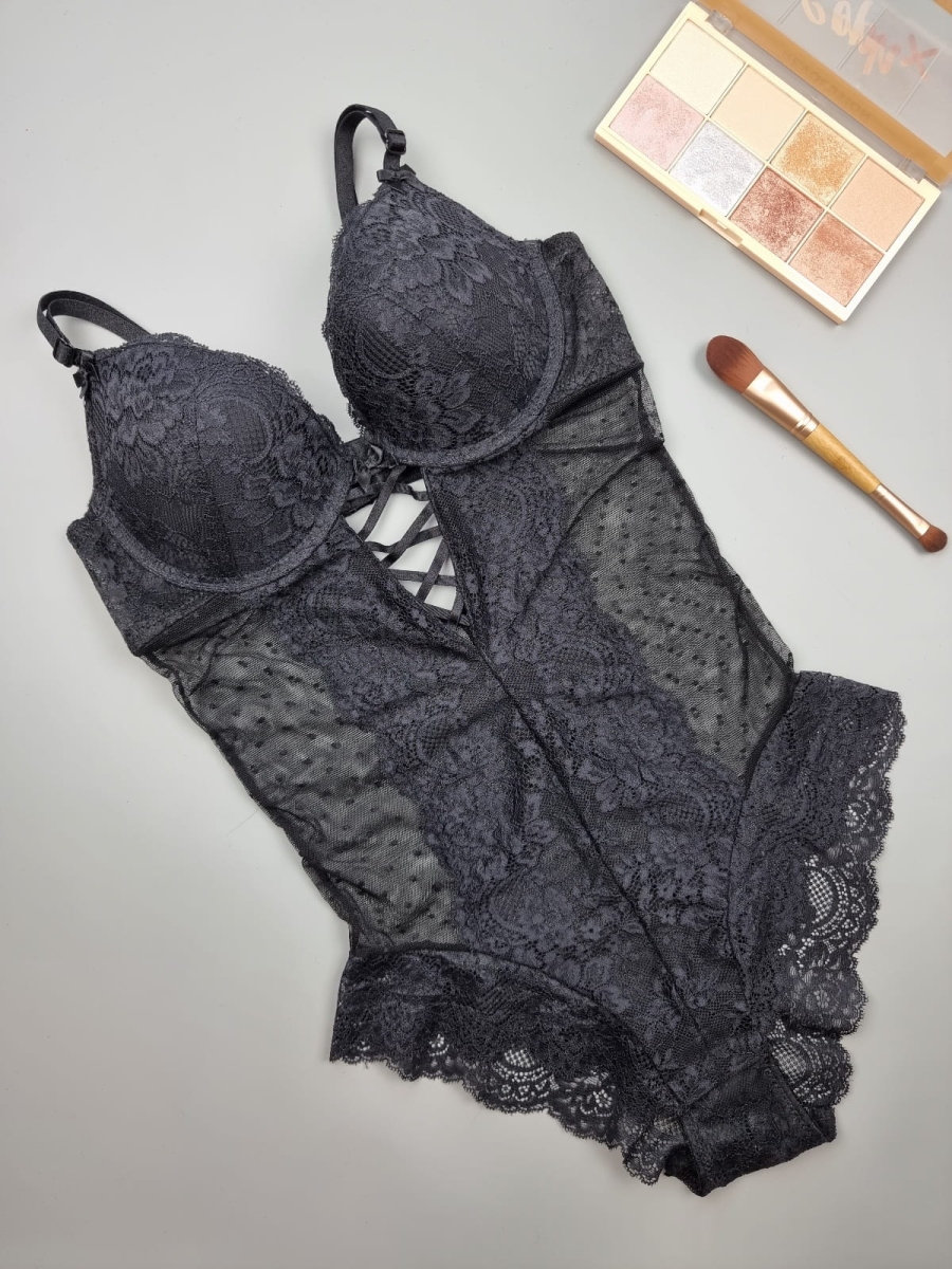 Body koronkowe - Czarne 