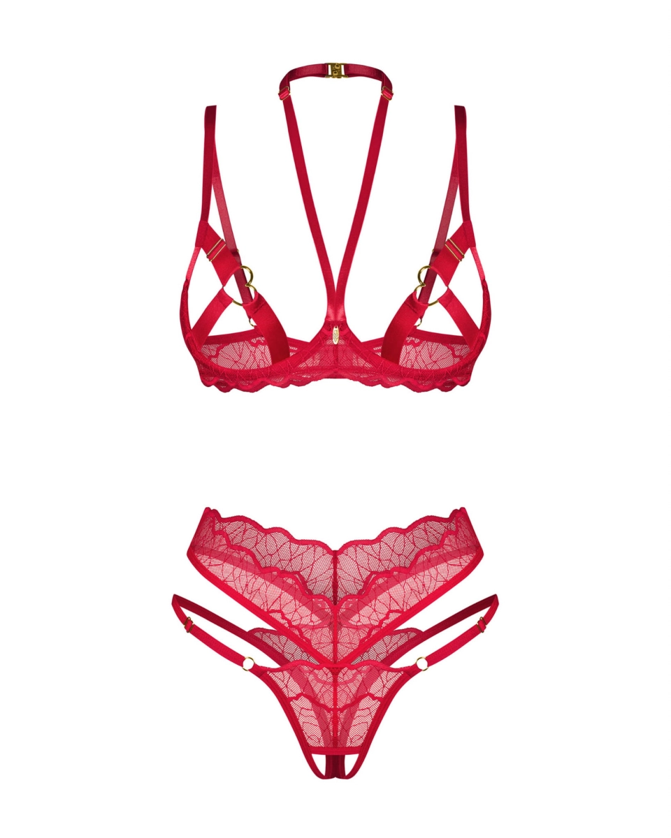 Komplet Obsessive Cupide Desir otwarty