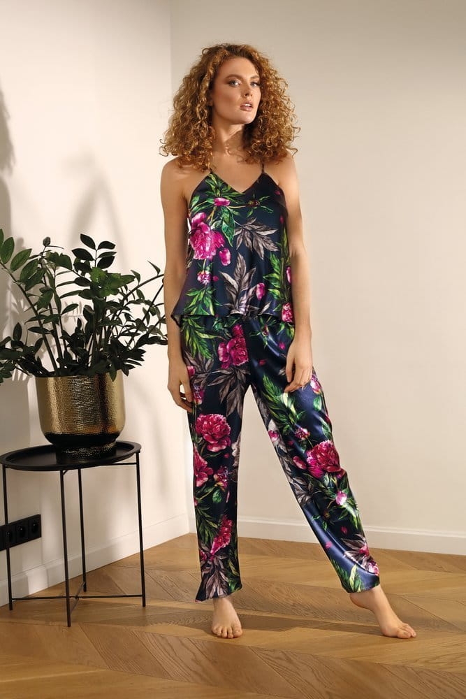 Komplet satynowy Flowers